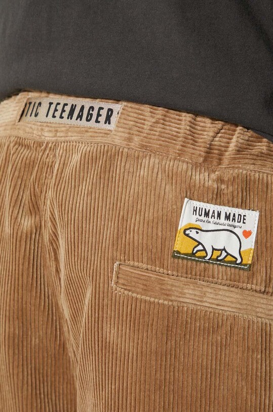 Human Made pantaloni de catifea cord Corduroy Easy HM26PT017