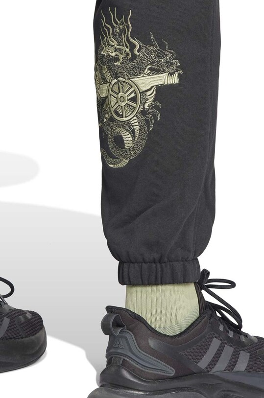 adidas Performance spodnie dresowe bawełniane AFC x Maharishi czarny IQ2676