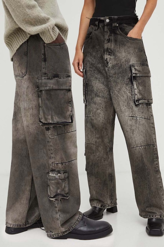 Won Hundred jeansi Santiago Planet friendly negru 2584.15141