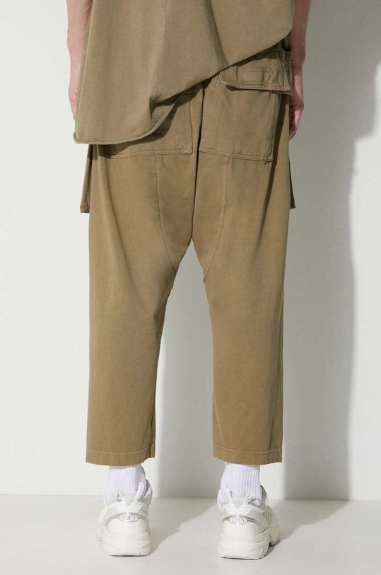 Rick Owens cotton trousers green DU02C5371.RIG