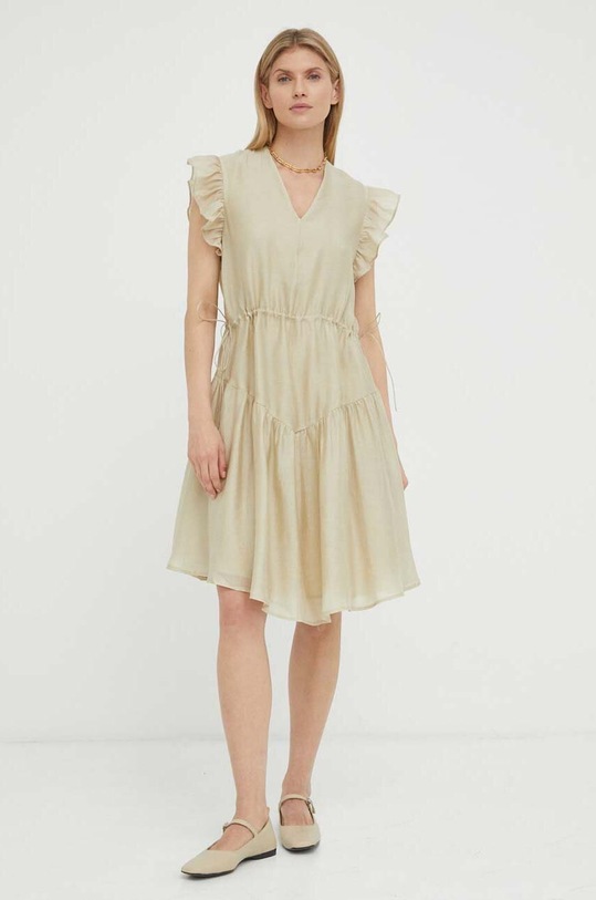 Φόρεμα Bruuns Bazaar Zaria Camma BBW3426 μπεζ AW23