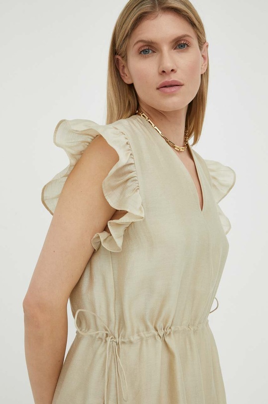 Φόρεμα Bruuns Bazaar Zaria Camma μπεζ BBW3426