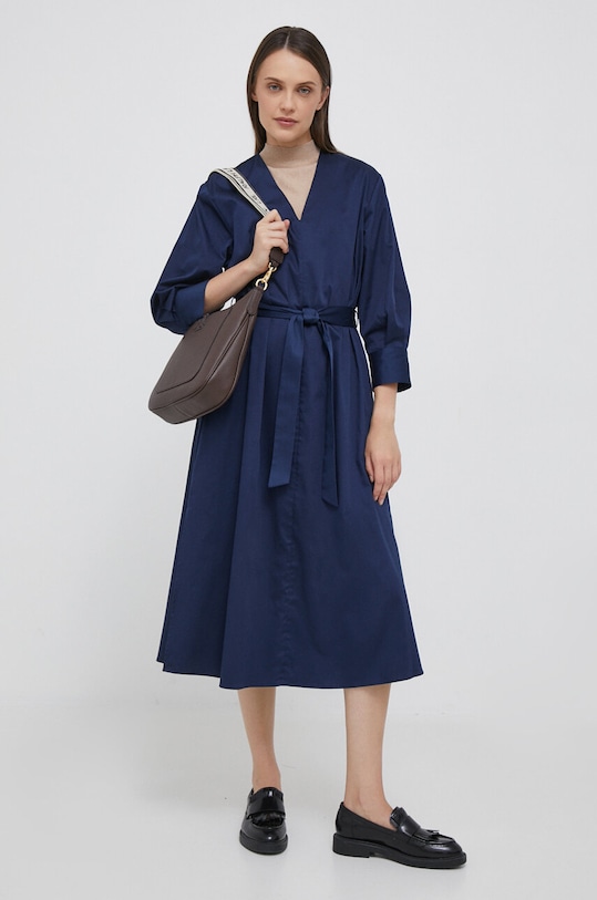 Haljina Seidensticker bez uzorka mornarsko plava 60.135356