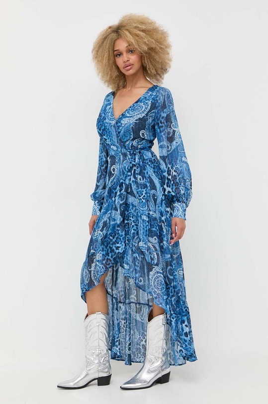Guess sukienka W3YK48.WFJJ2 granatowy AW23