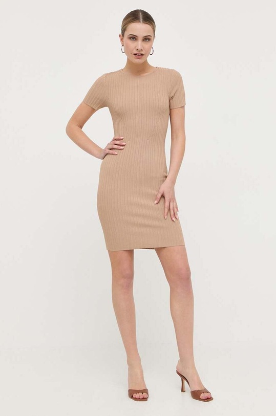 Guess sukienka W3YK60.Z2U00 beżowy AW23
