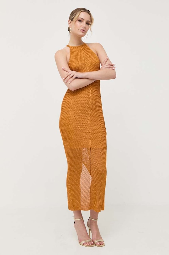 Guess sukienka W3YK93.R24F0 brązowy AW23