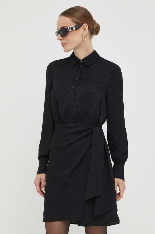 Φόρεμα Guess μακρύ μαύρο W3YK41.WFJ72