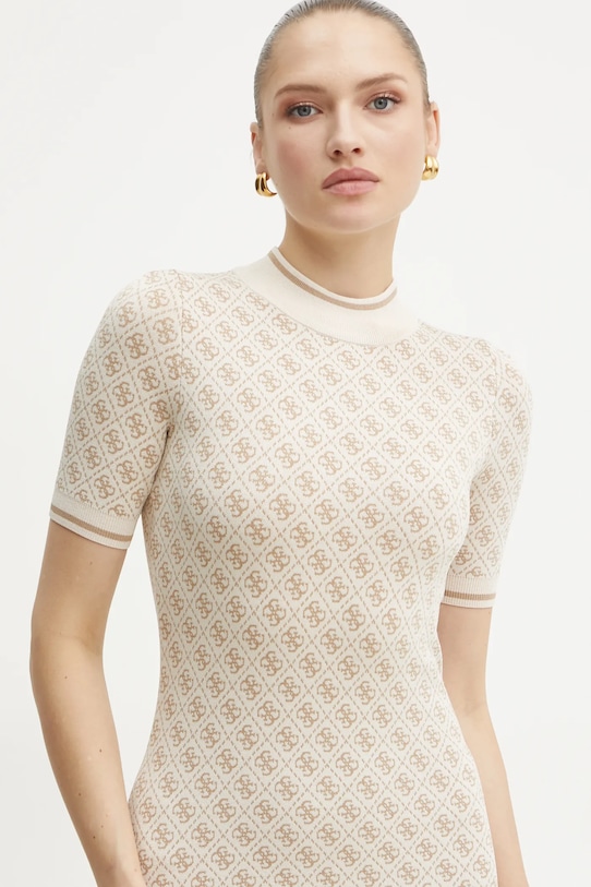 Φόρεμα Guess μπεζ W3YK39.Z37K0