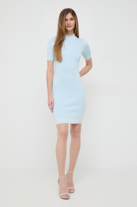 Φόρεμα Guess W3YK39.Z37K0 μπλε SS25