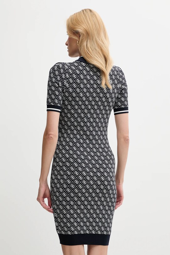 Odzież Guess sukienka W3YK39.Z37K0 granatowy