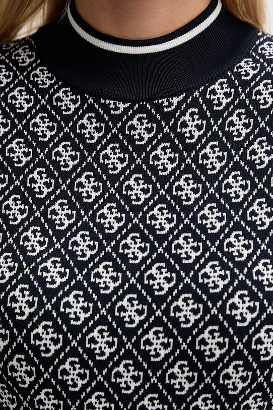 Guess sukienka W3YK39.Z37K0 granatowy