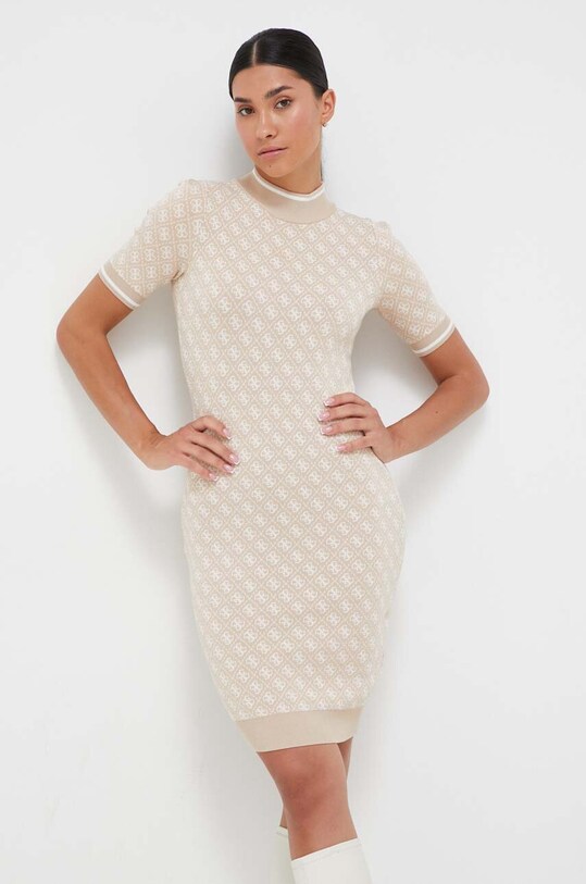 Guess rochie mini bej W3YK39.Z37K0