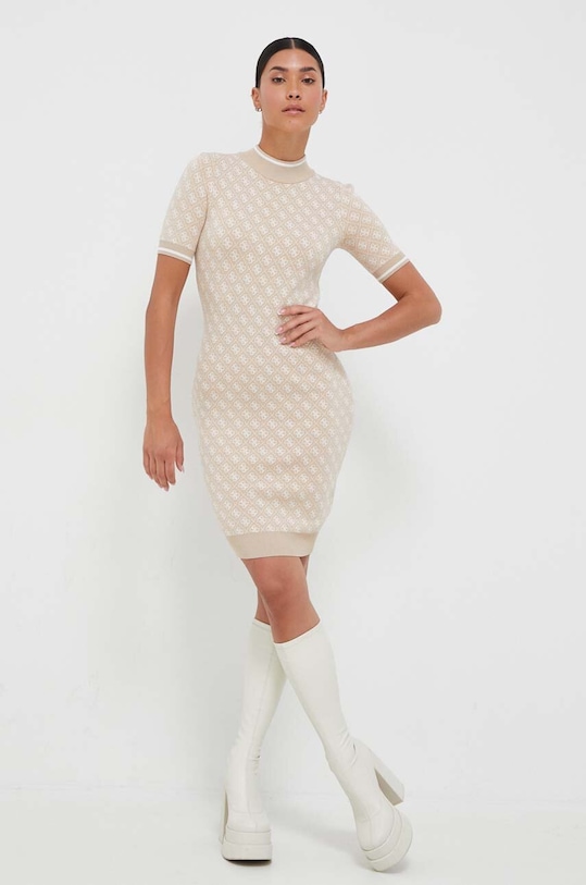 Guess rochie W3YK39.Z37K0 bej SS25