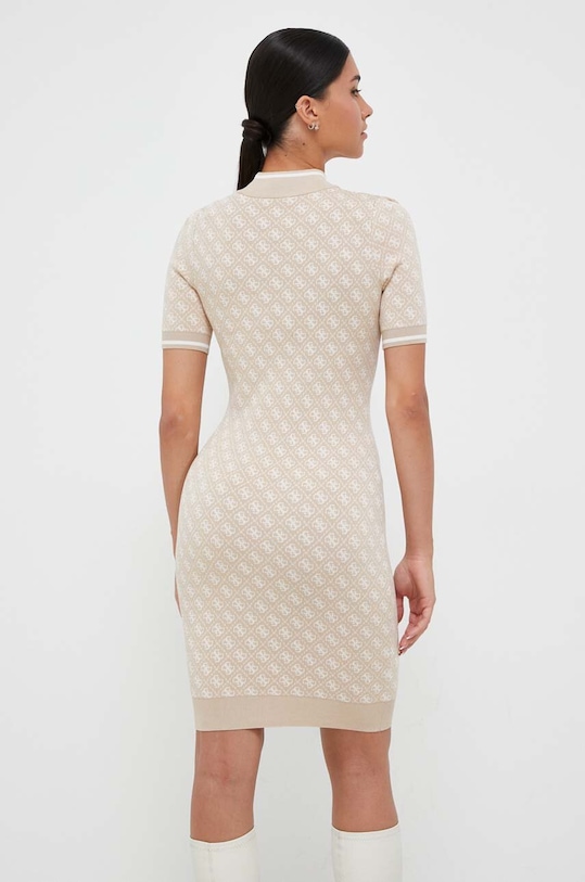 Îmbrăcăminte Guess rochie W3YK39.Z37K0 bej