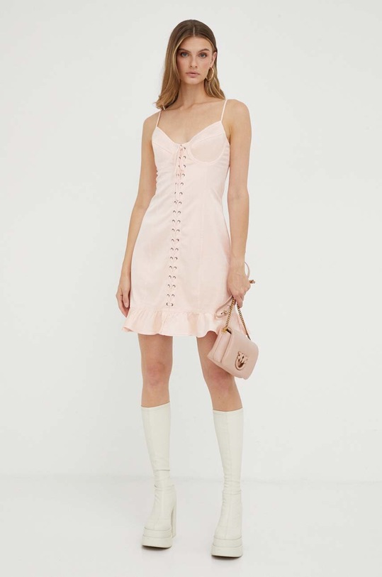 Guess sukienka W3YK99.WF510 różowy AW23