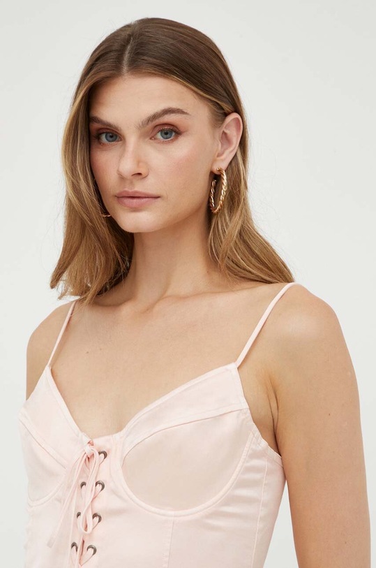 Guess sukienka różowy W3YK99.WF510