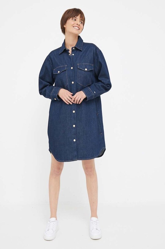 Traper haljina Tommy Hilfiger WW0WW39065 mornarsko plava AW23
