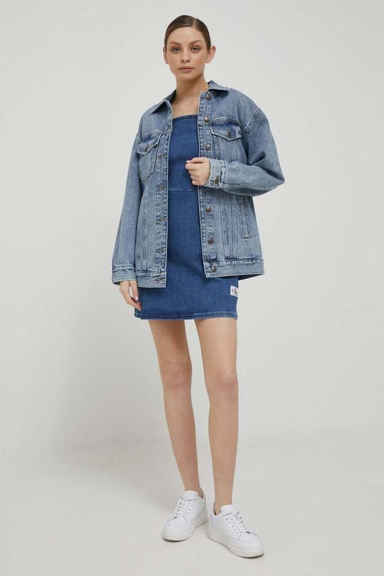 Джинсова сукня Calvin Klein Jeans J20J221267 блакитний AW23