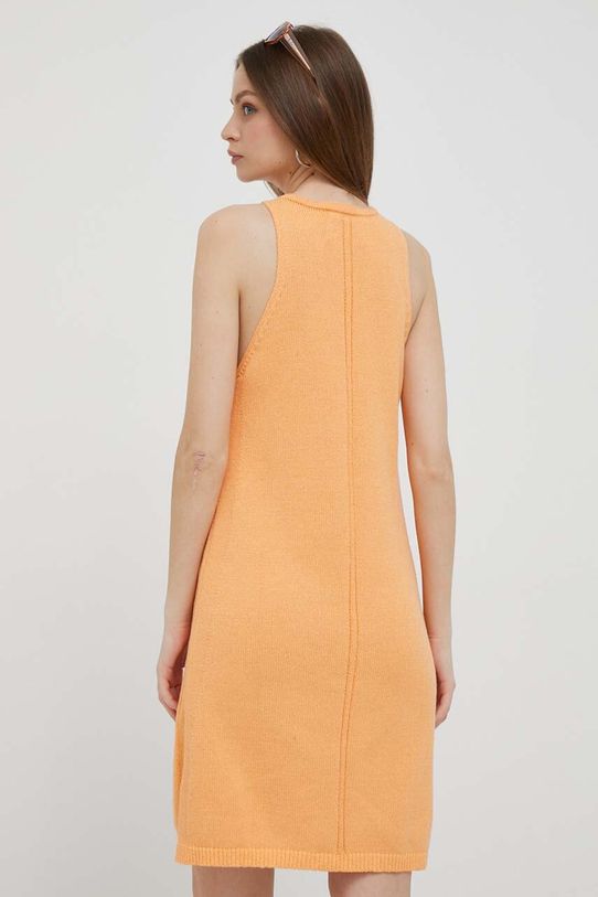 Odzież Calvin Klein Jeans sukienka J20J221398 pomarańczowy