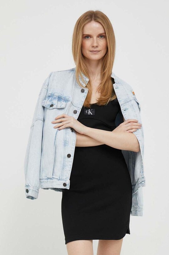 Сукня Calvin Klein Jeans mini чорний J20J221400