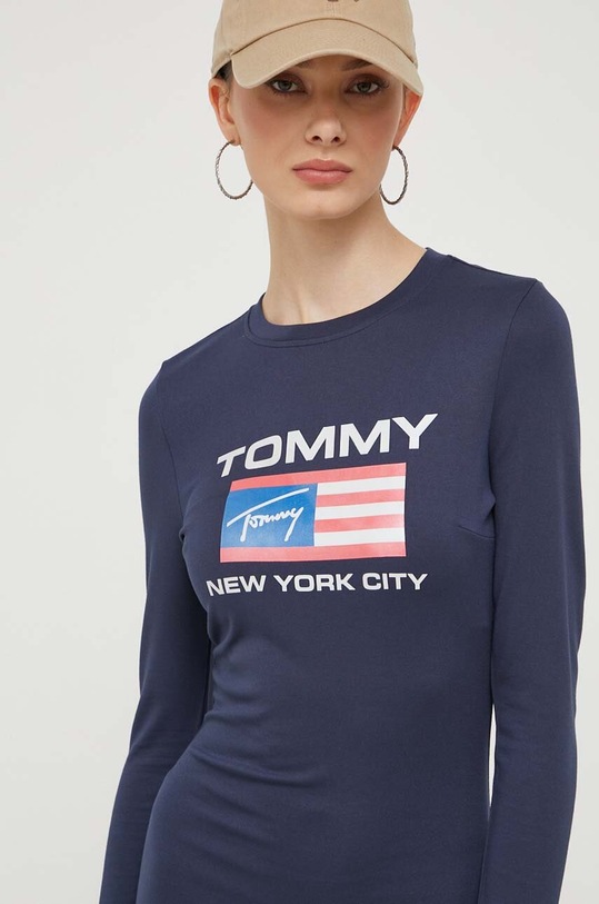 Šaty Tommy Jeans tmavomodrá DW0DW15889