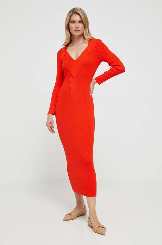 Šaty BOSS 50493914 oranžová AW23