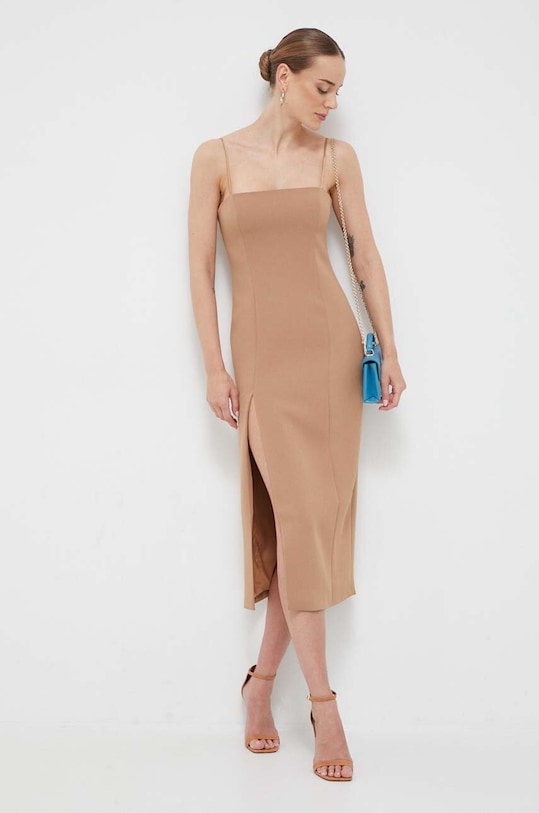 Šaty Bardot 58650DB1.TAN béžová AW23