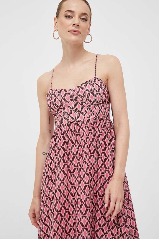 Bardot sukienka różowy 58659DB.PINK.ABSTR