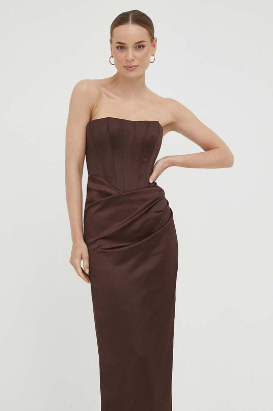 Odzież Bardot sukienka 58666DB.CHOCOLATE brązowy