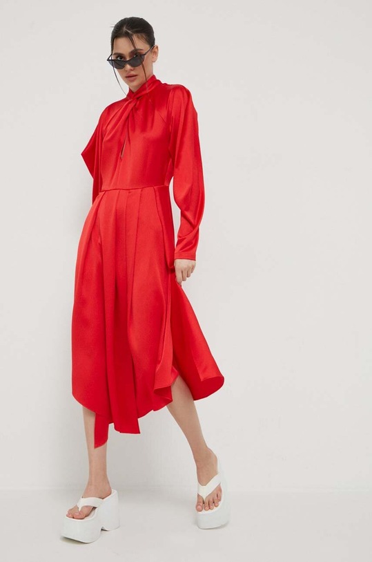 HUGO sukienka 50502145 czerwony AW23