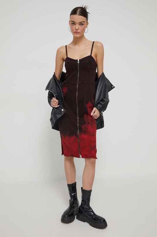 HUGO sukienka jeansowa wzorzyste multicolor 50495878