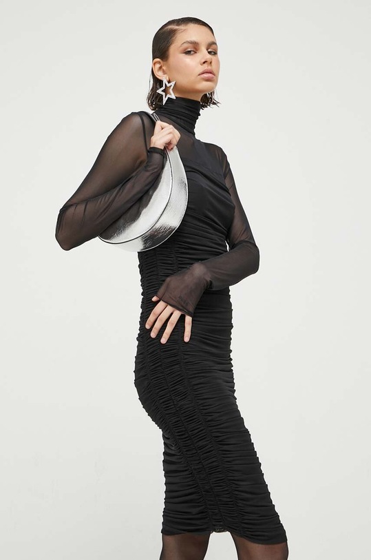 HUGO sukienka z elastanem czarny 50492859