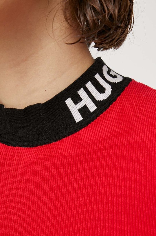HUGO sukienka 50495572 czerwony