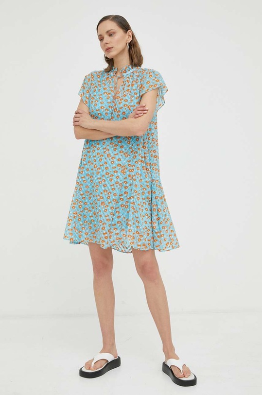 Samsoe Samsoe rochie F23200184 albastru AW23