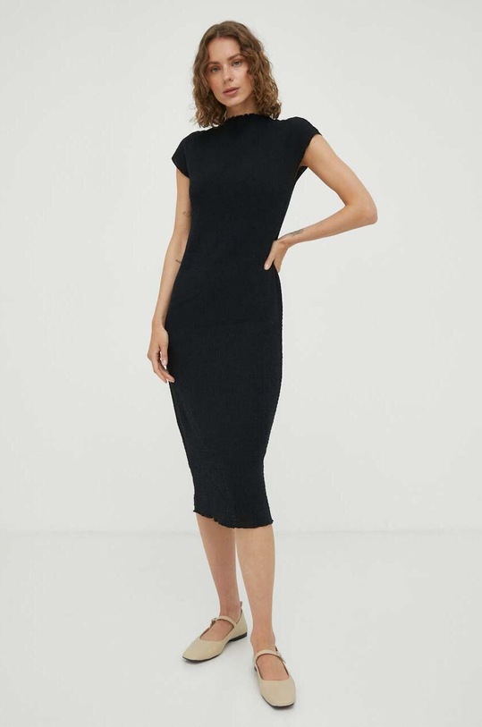 Samsoe Samsoe dress round neck black F23200128