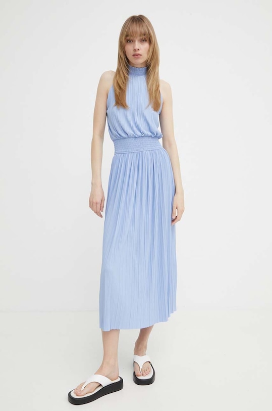 Samsoe Samsoe rochie F23200043 albastru SS24