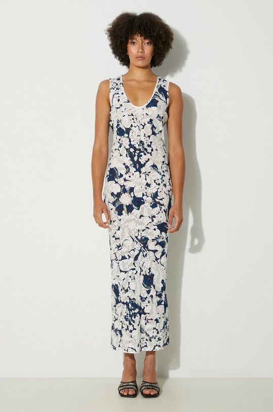 Samsoe Samsoe cotton dress all-over print blue F23200181