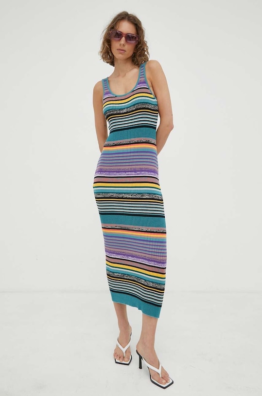 Odzież PS Paul Smith sukienka bawełniana W2R.311N.L31062 multicolor