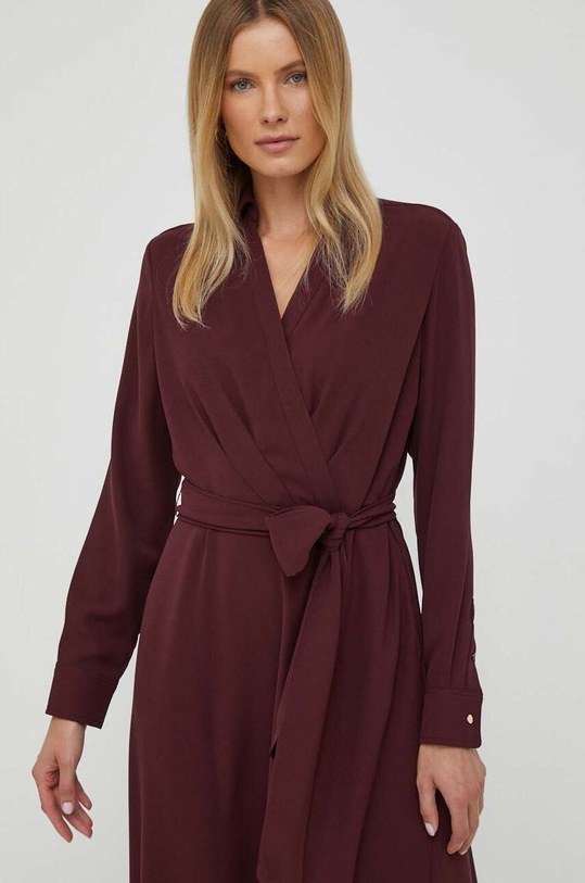 Obleka Lauren Ralph Lauren bordo 250853337