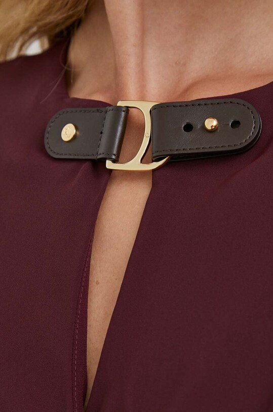 Šaty Lauren Ralph Lauren 250908824 burgundské