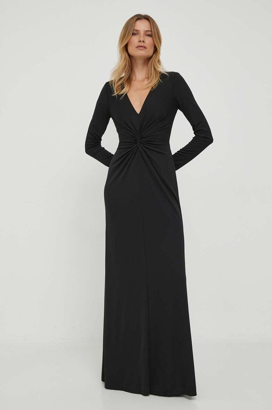 Lauren Ralph Lauren sukienka z elastanem czarny 253855243