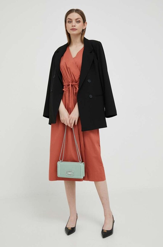 Dkny sukienka P3DB0S55 pomarańczowy AW23