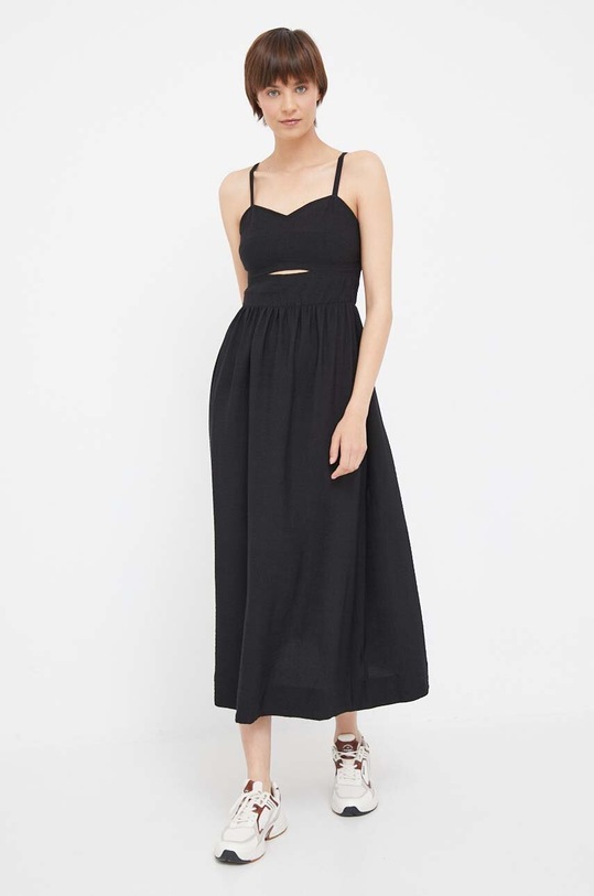 Dkny sukienka P3EBTS96 czarny AW23