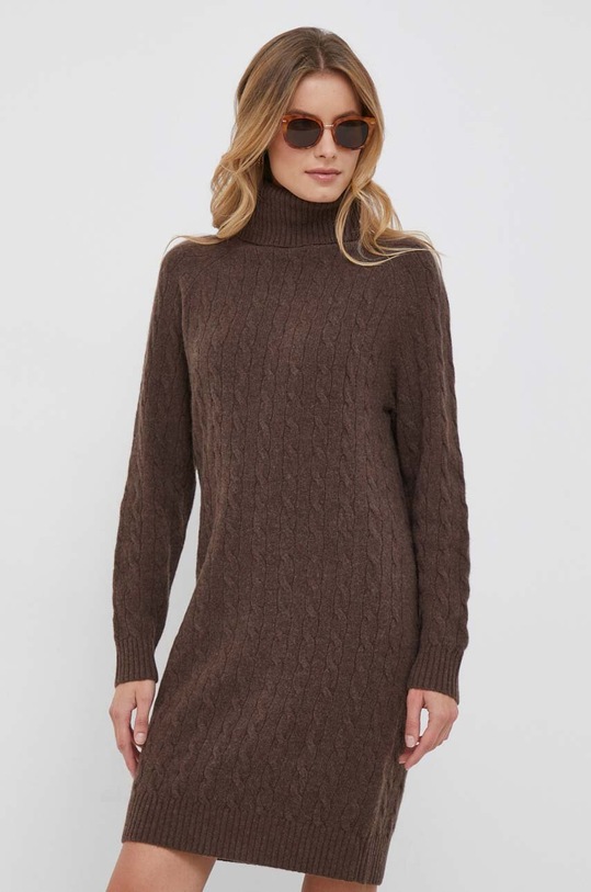 Polo Ralph Lauren sweter wełniany casual brązowy 211910473