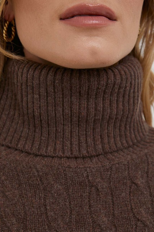 Polo Ralph Lauren sweter wełniany 211910473 brązowy