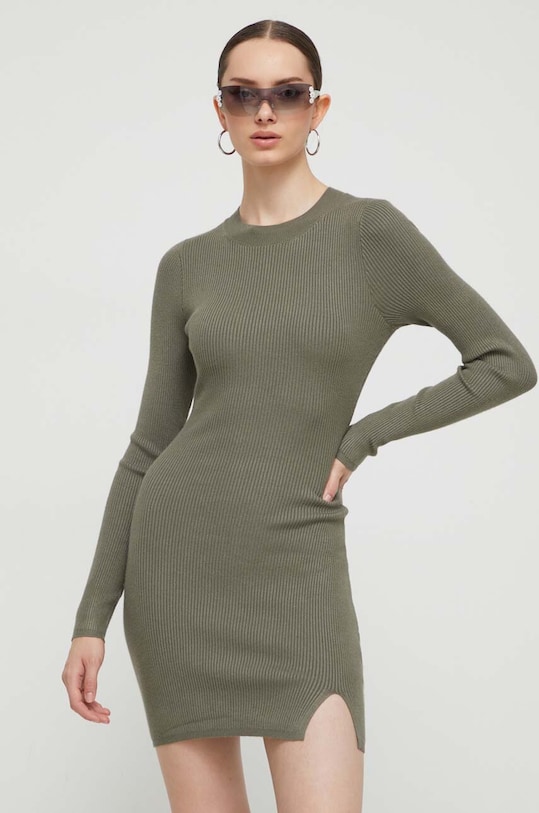 Šaty Hollister Co. pletenina zelená KI359.3062.330