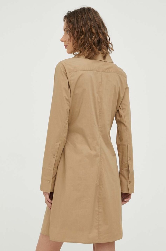 Odzież Herskind sukienka bawełniana 4840610 beżowy