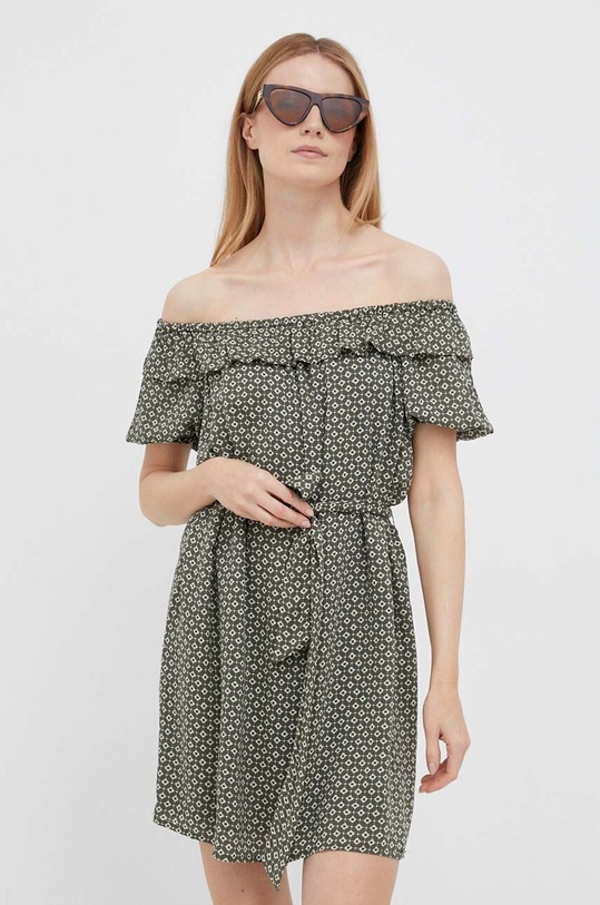 Odzież Pepe Jeans sukienka PL953352.0AA zielony
