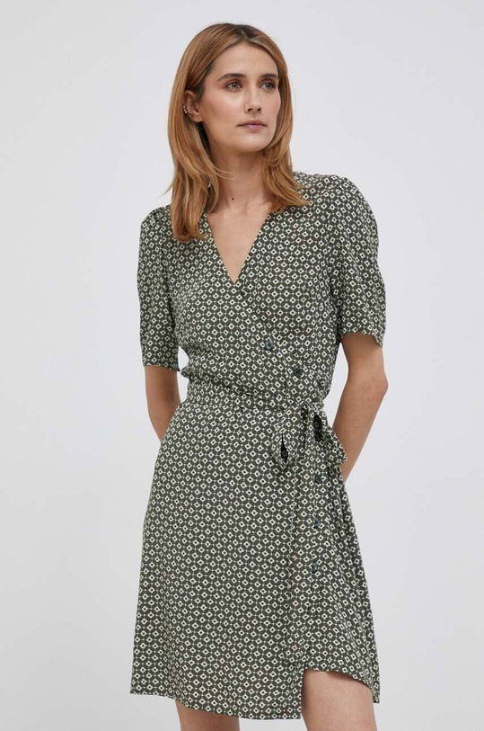 Šaty Pepe Jeans viskóza zelená PL953355.0AA
