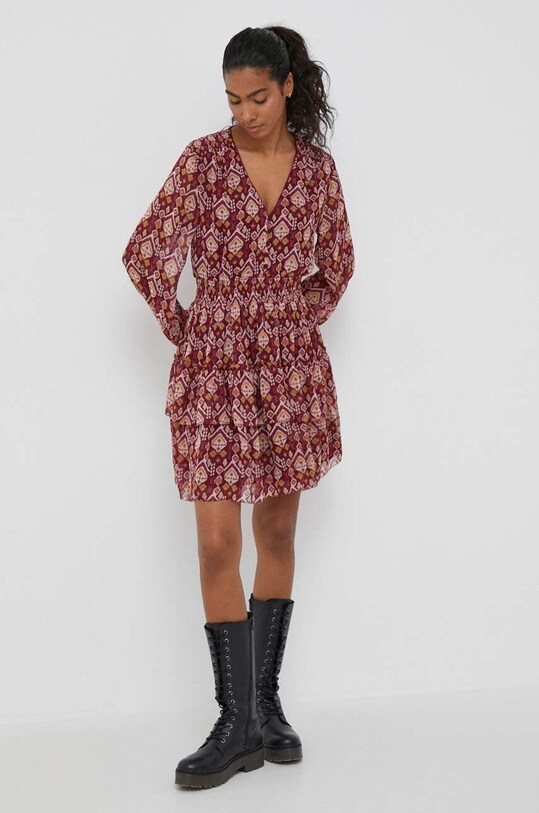 Платье Pepe Jeans PL953357.0AA бордо AW23